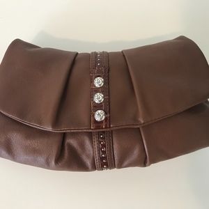 NWT Brighton Clutchwith  Silver Detail